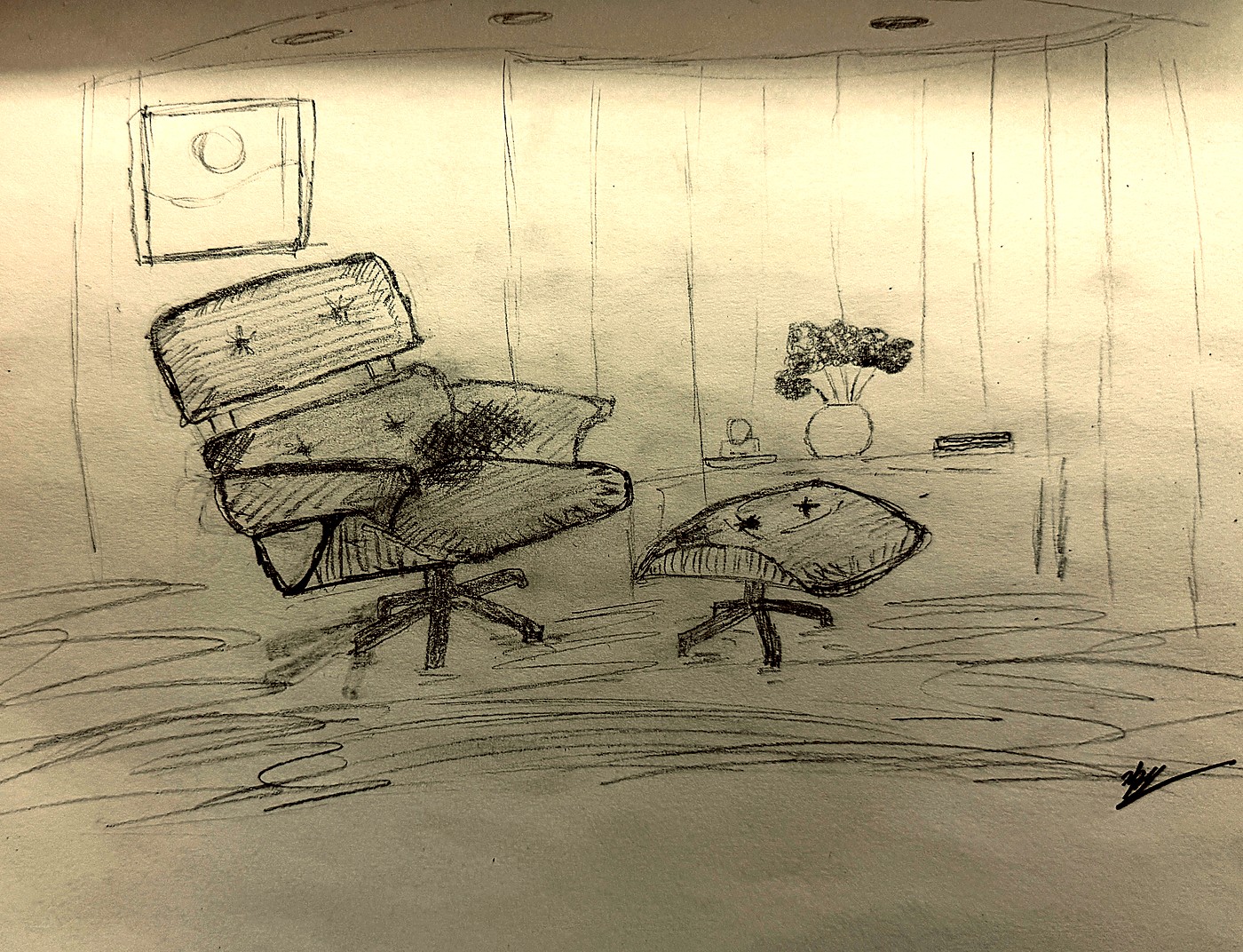 Eames Chair Sketch